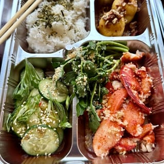 Butter Poached Lobster Bento